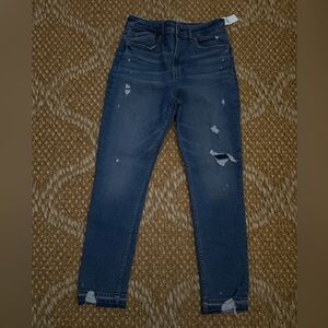 GAP Girls Distressed Skinny Jeans - Blue size 14 NWT!